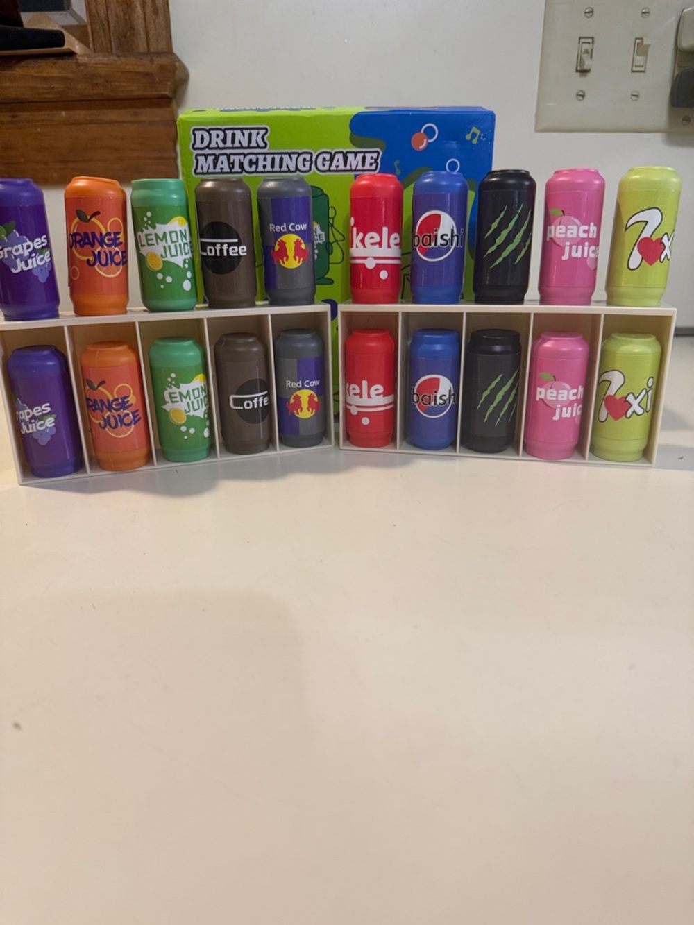 Drink Matching Game - family fun matching game